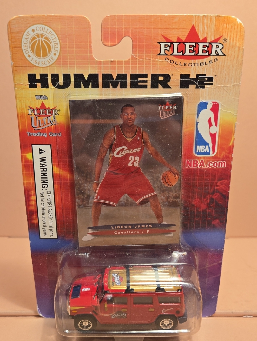 2004 Fleer Ultra LeBron James Hummer H2 and Rookie Card